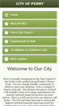 Mobile Screenshot of cityofperry.net